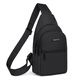 胖東來(lái)男胸包牛津布防潑水多隔層男士旅行運動(dòng)胸前斜挎包休閑單肩小背包 小號黑色
