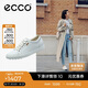 愛步（ECCO）休閑鞋女 時尚百搭通勤圓頭低幫軟面皮板鞋 柔酷7號430003 白色37