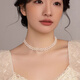 伊燦多層施家仿珍珠項鏈女2025新款爆款鎖骨鏈輕奢氣質(zhì)時尚高級感頸鏈 多層施家珍珠項鏈女