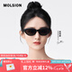 MOLSION陌森太陽鏡女趙麗穎同款貓眼偏光墨鏡駕駛鏡高級感配度數(shù)MS3077 C10 黑貓 【麗穎同款】 高清偏光 不配度數(shù)