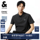杰克·瓊斯（JACK&JONES）男裝25年精致虎頭刺繡涼感短袖polo衫男士夏季商務(wù)半袖翻領(lǐng)T恤 黑砂色E44 XL