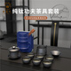 正宗純鈦雙層蓋碗茶具套裝露營(yíng)泡茶杯便捷式鈦合金旅行茶具送禮 純鈦便攜蓋碗【六杯裝】