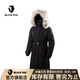 BLACK YAK 布來亞克 冬季新品女士戶外鵝絨服長款保暖羽絨服WLW658 黑色 L 175