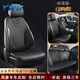 YWU適配奧迪汽車坐墊四季通用A6L A7L A8 A4L Q5L Q6 Q7夏季真皮座墊 曜石黑全車五座標(biāo)準(zhǔn)版 下單備注車型年份