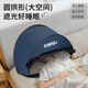 KENPUAZ帳篷頭部擋風(fēng)小宿舍午休頭枕罩戶(hù)外睡眠沙灘防風(fēng)午睡防曬遮光神器 藏青色-有簾款