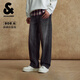 杰克·瓊斯（JACK&JONES）男生2025年秋季牛仔褲舒適闊腿褲子簡(jiǎn)約風(fēng)日?；A長(cháng)褲225332103