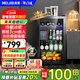 美菱（MeiLing）冰吧酒柜家用商用迷你單門玻璃展示柜茶葉保鮮柜雪茄柜 酒店賓館小冰箱 SC-108L【 LED藍(lán)光】家用推薦