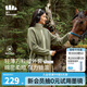 蕉下（beneunder）搖粒絨外套女士秋冬新款時(shí)尚休閑保暖抓絨外套萬粒絨女裝 【輕量暖】深竹綠 XL