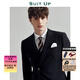 休塔（SUITUP ）【高品質(zhì)】西服男套裝雙排扣高級(jí)感紳士西裝男結(jié)婚禮服正裝三件套 雙排佩納墨黑【單西】 XL 【50A】 下單可備注褲子碼數(shù)