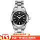 卡西歐(CASIO)女式手表 鋼帶指針石英腕表 黑盤鋼帶LTP-1215A-1A2