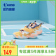 喬丹兒童籃球鞋小童夏季運動鞋男童大網(wǎng)孔透氣童鞋 金桔色/熱粉色 32