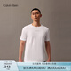 Calvin Klein運(yùn)動(dòng)【吸濕速干】25春夏新款男士ck跑步健身透濕短袖T恤GMS5K159 100-月光白 S