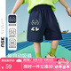 ASK JUNIOR純棉兒童褲子25夏季小童時(shí)尚立體趣味口袋短袖男童五分褲直筒褲 藏青色 100
