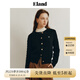 ELAND衣戀針織衫女老錢風棉花糖紅色毛衣開衫 黑色(19)Black M 165