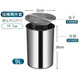 小懶貓不銹鋼304臺面嵌入式垃圾桶廚房衛生間洗手臺掛桶裝飾圓翻蓋配件 y-9升430兩件套