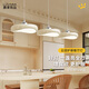 鹿家良品（LUUGAA）云團餐廳吊燈現(xiàn)代簡約奶油風護眼餐廳燈三頭吊燈餐桌燈中山燈具 護眼95cm三色光63W白