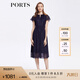 PORTS寶姿女裝春夏氣質(zhì)優(yōu)雅百搭連衣裙ALD8D216PFP027 丈青混色 2