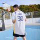 耐克（NIKE）官方金州勇士隊NBA斯蒂芬·庫里男子速干球衣夏季新款開(kāi)衩CW3273 100白/斯蒂芬·庫里 48