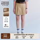 Teenie Weenie小熊女裝簡(jiǎn)約夏季休閑褲裙褲百褶學(xué)院風(fēng)時(shí)髦褲子女 卡其色 S (160)