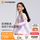 moodytiger【仙女家族】女童T恤輕薄涼感夏兒童防曬衣長(cháng)袖假兩件上衣親子裝