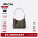 菲安妮（FION）經(jīng)典印花托特包女單肩斜挎包hobo包大容量手提包生日禮物 啡/茶【中款】