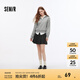 森馬（Semir）半身裙女百搭學(xué)院風(fēng)顯瘦短裙俏皮小個子秋灰色格子百褶裙時尚 灰色調(diào)00422 M