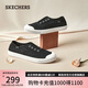 Skechers斯凱奇系列女士一腳蹬休閑鞋蕾絲透氣女鞋 113821 BLK黑色 37 