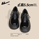 回力小皮鞋女鞋英倫風(fēng)2025新款春夏配裙子黑色百搭復古厚底樂(lè )福鞋子女 黑色英倫風(fēng)【5.5cm超輕厚底】 40