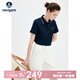 Navigare意大利小帆船女士T恤25春夏季新品休閑簡(jiǎn)約POLO衫百搭時(shí)尚體恤衫 海軍藍 M