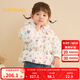 巴拉巴拉兒童羽絨服連帽女童冬季童裝時(shí)髦萌 白花色調(diào)00310-白鴨絨 100cm 充絨量79g