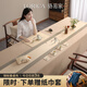 駱易家（Lorica）新中式桌布會(huì )議臺布大茶桌布禪意長(cháng)方形茶席防水布藝書(shū)桌蓋布 錦帳春（防水）-淺咖 【無(wú)桌旗】 170*300cm（建議桌長(cháng)250-260cm）
