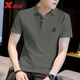 特步（XTEP）短袖t恤男polo衫2025夏季透氣運動(dòng)健身服襯衫夏天男裝冰絲翻領(lǐng)T恤 暗水綠 【速干冰感】 3XL 190