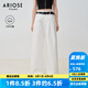 艾諾絲雅詩【商場同款】2025夏季新品匹馬棉100%棉女休閑褲垂感長褲40433023 白色 M