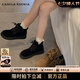 CAMILA KSENIA馬丁靴女款秋冬季2025新款百搭時(shí)尚女鞋美拉德厚底顯高顯瘦短靴子 深棕色 36