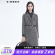 sdeer圣迪奧冬季女裝保暖舒適時(shí)尚寬松型單排兩?？叟Ｗ衅唇邮昭賰杉卮笠耂20481802 中灰/77 S 160