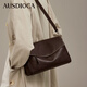 澳迪佳真皮女包包2026年新款高級感腋下包女百搭通勤媽媽包大容量斜挎包 巧克力色-升級版【送女友老婆女生禮物走心實(shí)用】