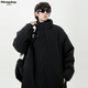MMOPTOP立領(lǐng)棉衣男士秋冬季寬松潮流棉襖簡(jiǎn)約保暖棉服外套MMF01黑色L
