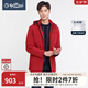 金利來(lái)【杜邦棉/防風(fēng)/防潑水】秋冬新款棉服男加厚保暖舒適休閑外套 61-紅色 M 170/88A 推薦120-130斤
