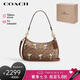 蔻馳（COACH）【品牌直供】TERI女士PEANUTS經(jīng)典標(biāo)志SNOOPY印花單肩包 七夕禮物