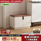 柏夢(mèng)可實(shí)木換鞋凳高端輕奢家用門(mén)口可坐鞋柜入戶(hù)坐凳一體玄關(guān)儲物穿鞋凳 UC-60米白色【60*35*42cm】