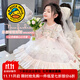 G.DUCKKIDS小黃鴨洛麗塔公主裙兒童連衣裙女童春秋季生日禮服裙網(wǎng)紗蓬蓬裙女 淺粉色+裙撐 100 尺碼2~3歲【90-100cm】cm