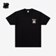 UNDEFEATED五條杠官方夏季創(chuàng  )意鷹圖案休閑寬松圓領(lǐng)短袖T恤 黑色 M
