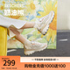 斯凱奇（Skechers）一代奶茶熊QQ豆乳夏季女鞋熊貓老爹鞋透氣休閑運(yùn)動(dòng)鞋厚底149238 QQ豆乳/NAT 37.5 尺碼偏大，建議選小半碼