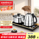 金灶（KAMJOVE）手柄全自動上水電熱水壺保溫一體燒水壺泡茶專用電茶爐整套茶具F6 【無塵加水 臺嵌兩用】23*37cm