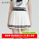 AIVEI欣賀艾薇夏季新A字小個(gè)子學(xué)院白色JK制服百褶短裙R0360133 白色 M
