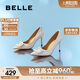 百麗七夕禮物水鉆高跟鞋女商場(chǎng)同款細(xì)跟通勤單鞋A4P1DCQ3 銀色 37