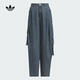 阿迪達斯 （adidas）Originals三葉草2025年女子SOFT DENIM CARGO 牛仔工裝運動褲 KC5813 24