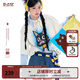 BJHG【不鳴系列】不計后果涼感速干T恤男夏季 手繪童趣印花休閑短袖女 石膏白 L
