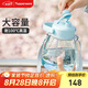 特百惠（Tupperware）大肚杯1.1L塑料杯女士學(xué)生運(yùn)動(dòng)水杯子大容量帶吸管七夕送禮馬卡藍(lán)