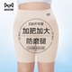 貓人（MiiOW）粉色底液大碼安全褲女防走光打底褲二合一內(nèi)褲女胖zMM200斤冰絲褲 膚色 1條 3XL （建議體重180-230斤）